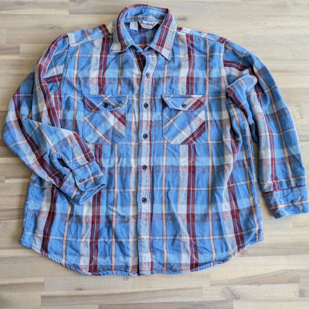 Vintage 60s Frostproof Flannel Size Large